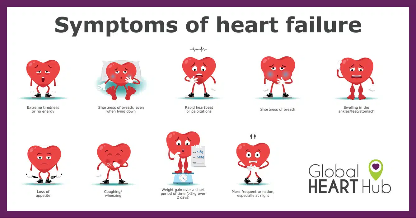 By themselves, any one symptom of heart failure may not be cause for alarm. But if you have one or more symptoms, even if you haven’t been diagnosed with any heart problems, visit your GP and ask the question, “Could I have heart failure?”