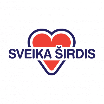 Sveika sirdis (melyna-raudona)